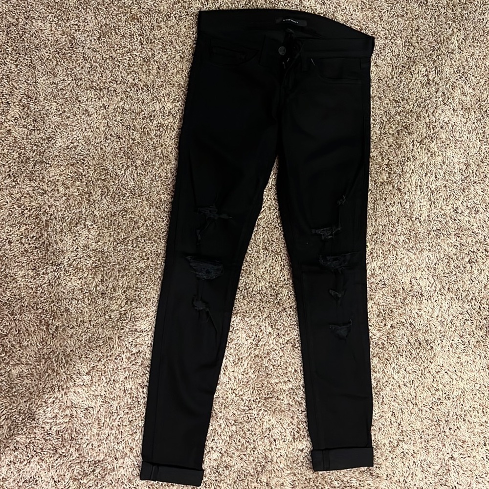 Flying Monkey distressed black jeans. NWOT, size 24.